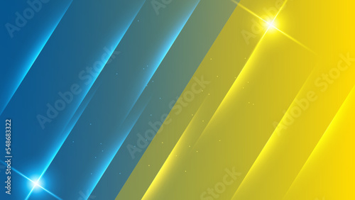 Blue yellow versus vs background. Vector illustration for game, battle, challenge, fight, competition, contest, team, boxing, championship, clash, combat, tournament, conflict, duel, MMA, football