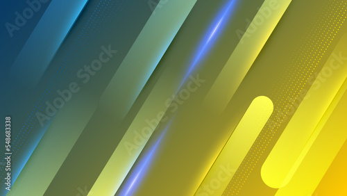 Blue yellow versus vs background. Vector illustration for game, battle, challenge, fight, competition, contest, team, boxing, championship, clash, combat, tournament, conflict, duel, MMA, football