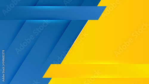 Blue yellow versus vs background. Vector illustration for game, battle, challenge, fight, competition, contest, team, boxing, championship, clash, combat, tournament, conflict, duel, MMA, football