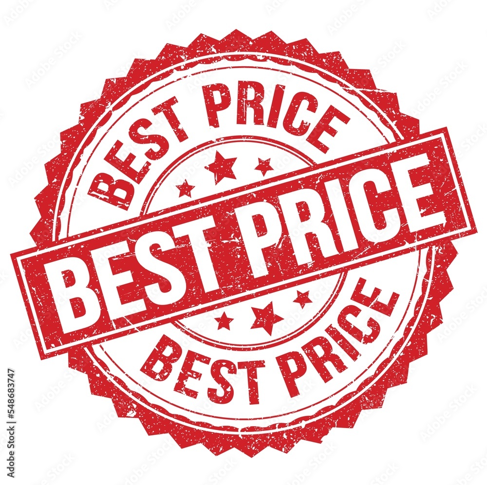 BEST PRICE text on red round stamp sign BEST PRICE text on red round stamp sign