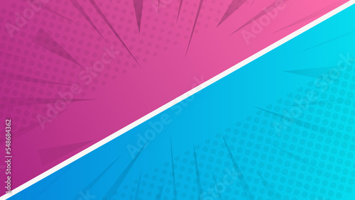 Versus background with blue pink for game, battle, challenge, fight, competition, contest, team, boxing, championship, clash, combat, tournament, conflict, duel, MMA, football