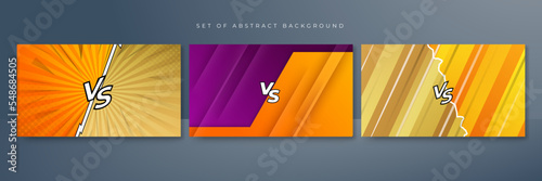 Fight versus vs game background. Vector illustration for battle, challenge, fight, competition, contest, team, boxing, championship, clash, combat, tournament, conflict, duel, MMA, football