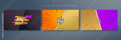 Fight versus vs game background. Vector illustration for battle, challenge, fight, competition, contest, team, boxing, championship, clash, combat, tournament, conflict, duel, MMA, football