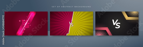 Fight versus vs game background. Vector illustration for battle, challenge, fight, competition, contest, team, boxing, championship, clash, combat, tournament, conflict, duel, MMA, football