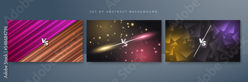 Fight versus vs game background. Vector illustration for battle, challenge, fight, competition, contest, team, boxing, championship, clash, combat, tournament, conflict, duel, MMA, football