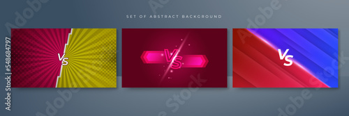 Fight versus vs game background. Vector illustration for battle, challenge, fight, competition, contest, team, boxing, championship, clash, combat, tournament, conflict, duel, MMA, football