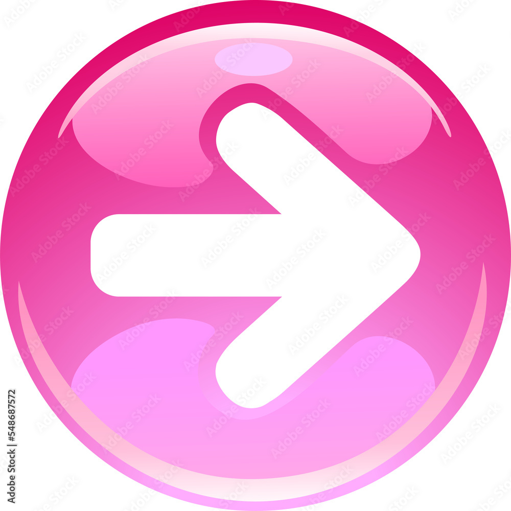 Glass Icon with Symbols Arrow Glass Icon with Symbols Arrow
