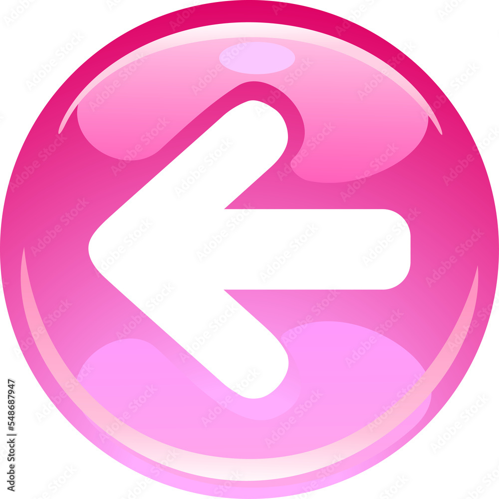 Glass Icon with Symbols Arrow Glass Icon with Symbols Arrow