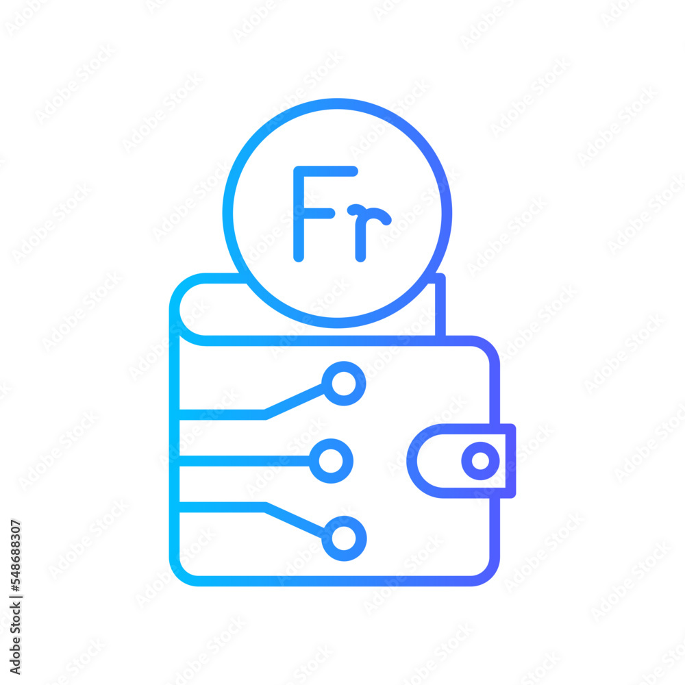 franc gradient icon franc gradient icon