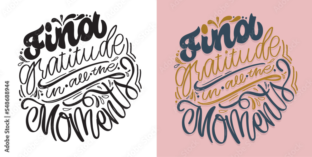 Fototapeta premium Hand drawn motivation lettering phrase in modern calligraphy style. Inspiration slogan for print and poster design. Vector