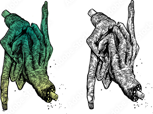 Drawings with pen ink techniques, suitable for t-shirts, stickers and tattoos