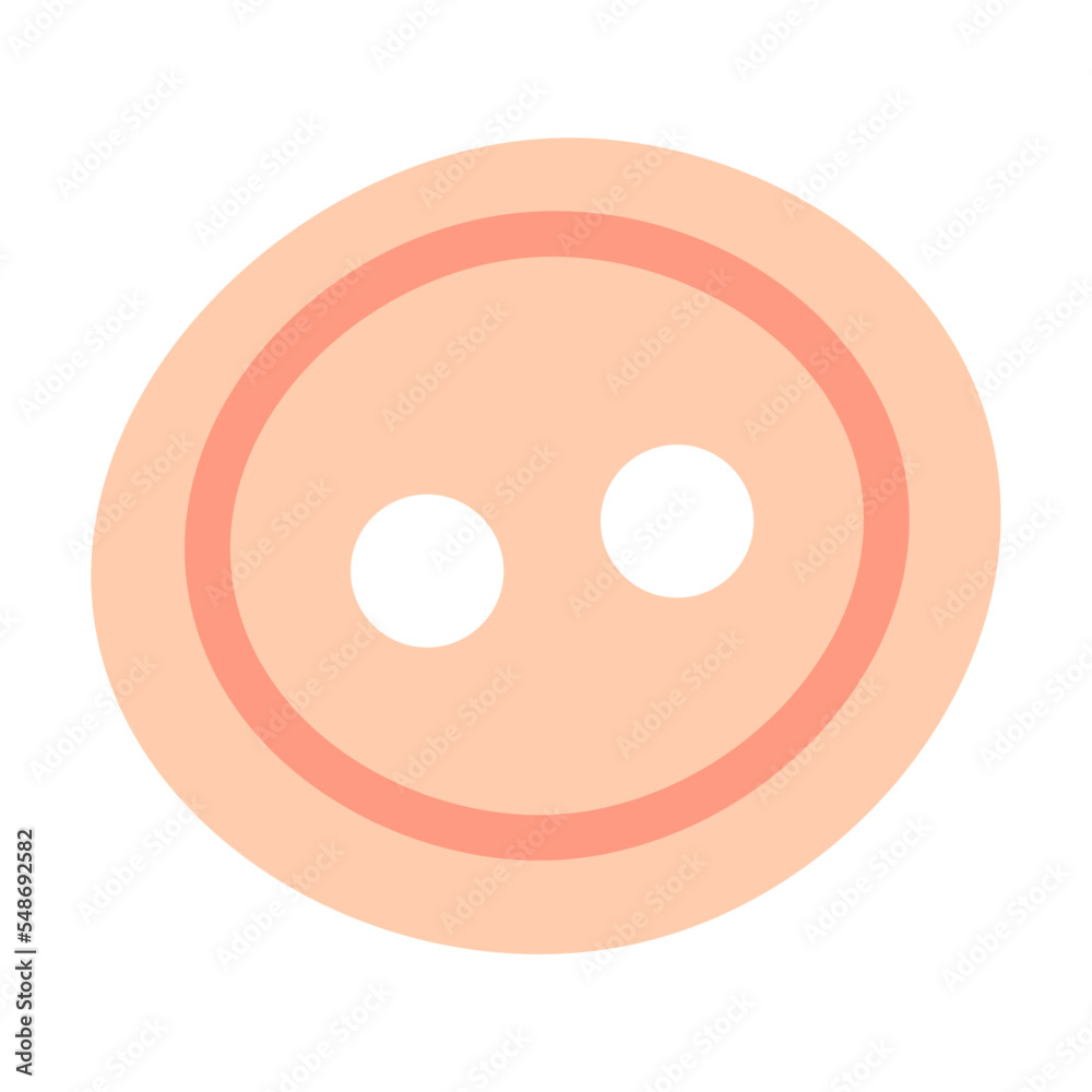 Fototapeta premium thread, Tool for knitting and sewing flat vector illustration. Accessories for needlework isolated on white background