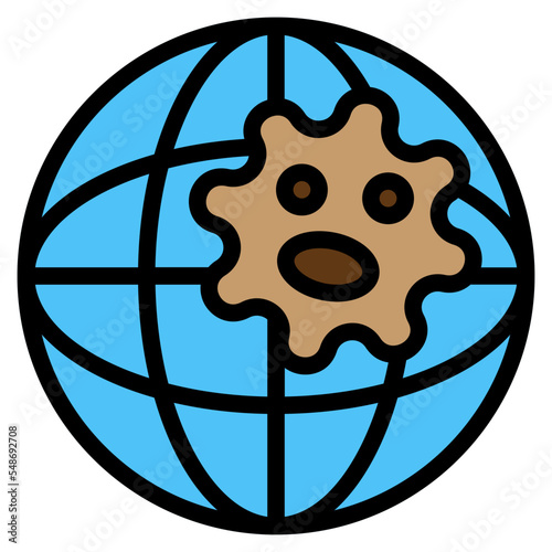 epidemic filled outline icon