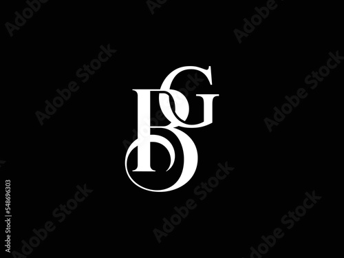 Creative bg , gb , initial monogram elegant vector logo template	
 photo