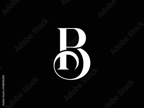 Creative bp , pb , initial monogram white vector logo template	
