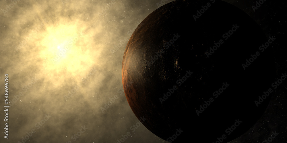 Towards Huya dwarf planet, binary trans-Neptunian object Stock Photo |  Adobe Stock