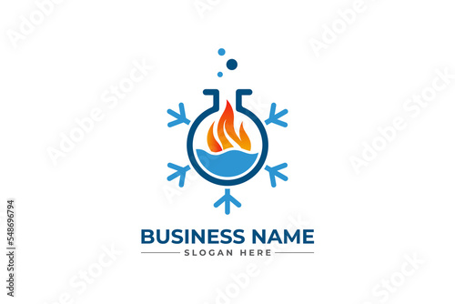 oil and gas with heating icon. HVAC, oil, gas, air condition and heating logo	