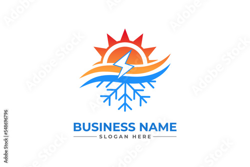 oil and gas with heating icon. HVAC, oil, gas, air condition and heating logo	