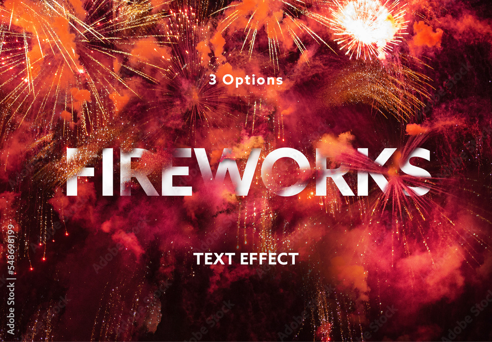 how to make text fireworks