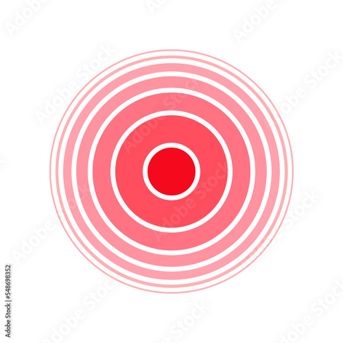 headache red circle icon vector design illustration