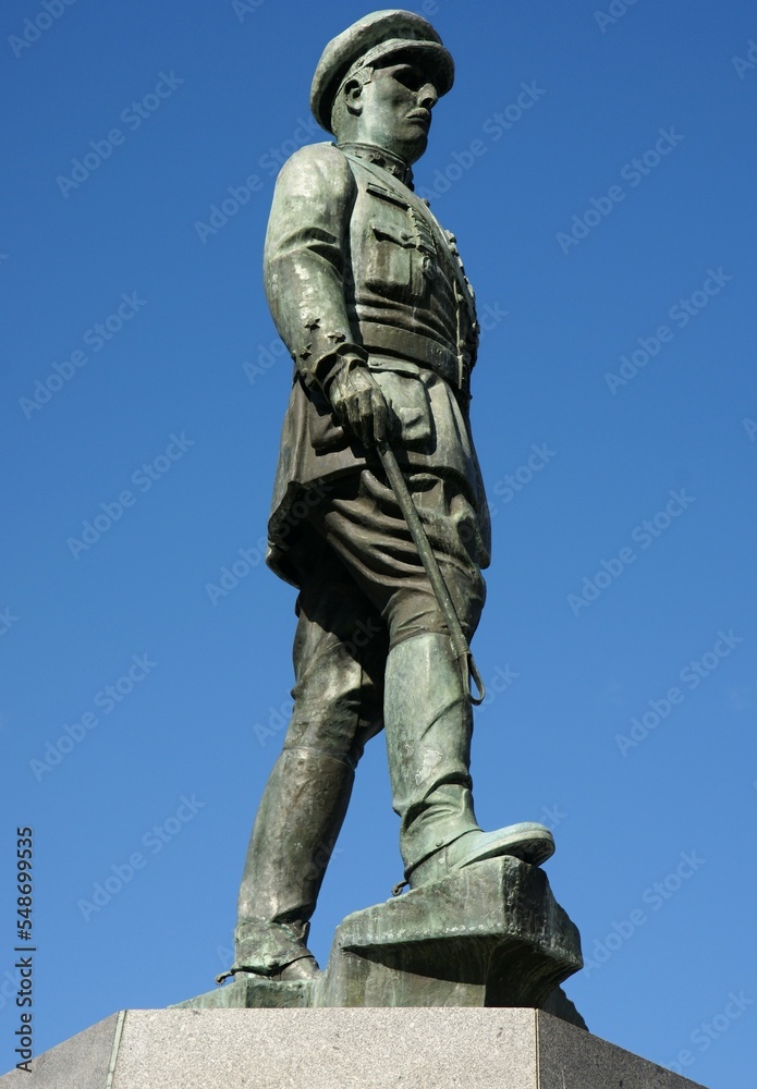 Statue of Marechal Gomes da Costa in Braga, Norte - Portugal Statue of Marechal Gomes da Costa in Braga, Norte - Portugal