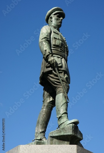 Statue of Marechal Gomes da Costa in Braga  Norte - Portugal