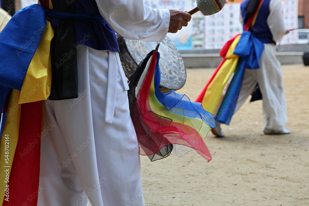 Obraz premium 한국의전통놀이마당놀이입니다