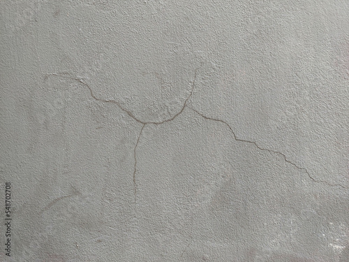 Concrete texture background. Grey color of concrete surface. Monotone background. Crack on the wall.