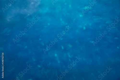 celebratory bokeh background, blue water blur shine