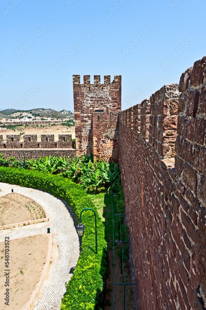 View from the Moorish fort at Silves, Algarve Portugal