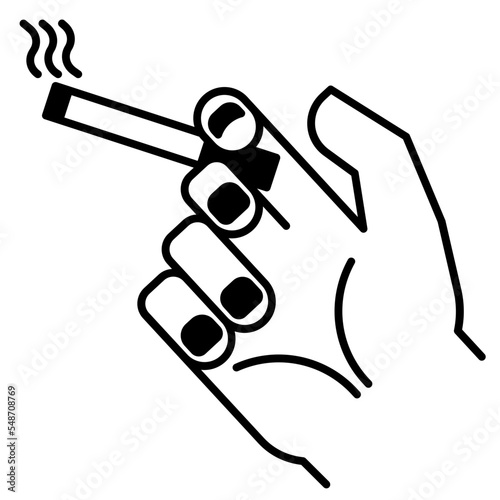 smoking area solid icon