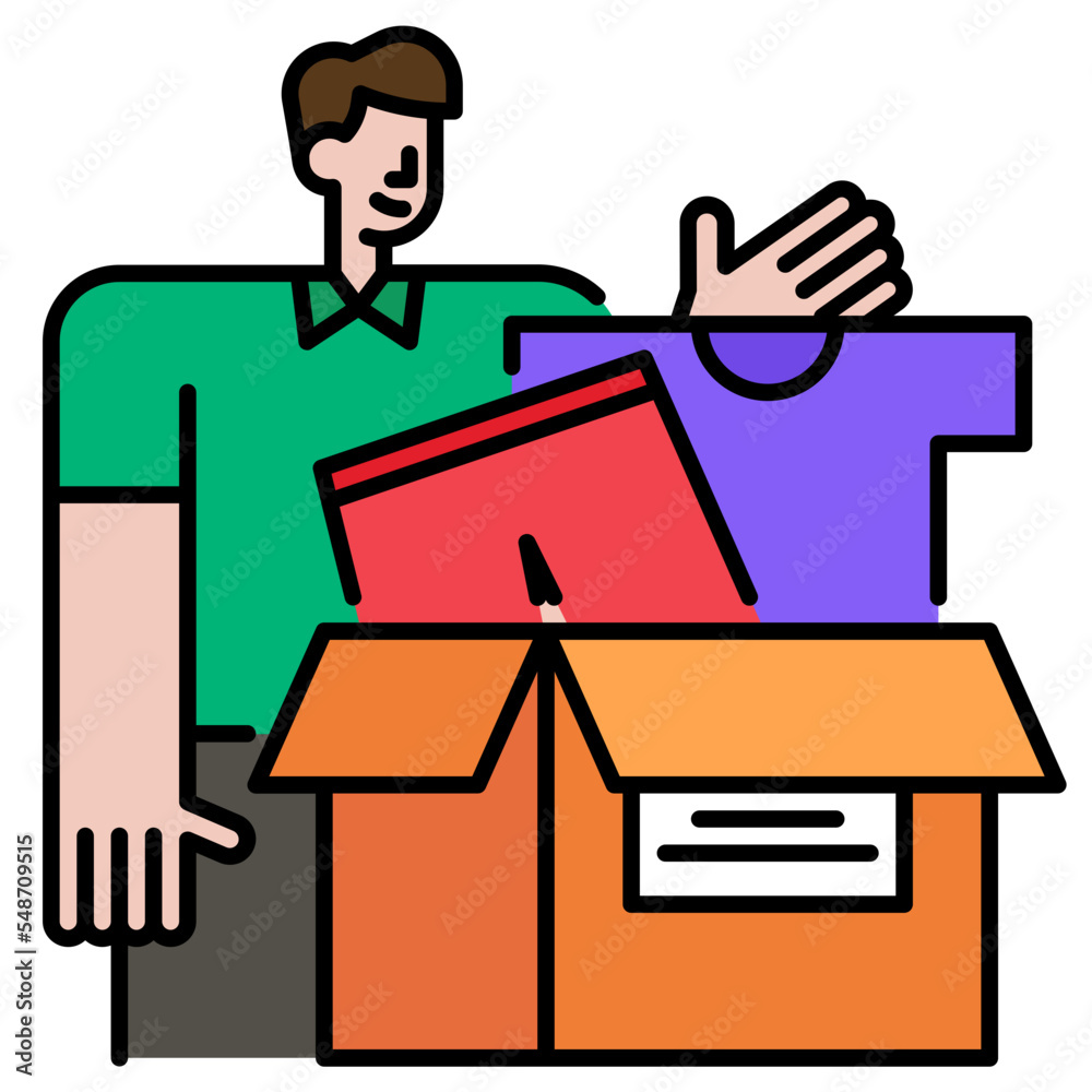clothes donation line icon clothes donation line icon
