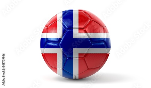 Free Download Norway - national flag on soccer ball - 3D illustration - GFXLoad