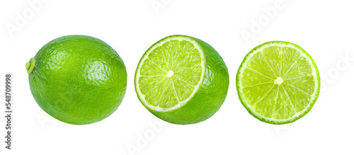 Lime with isolated on transparent png