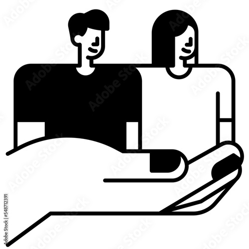 assistance solid icon