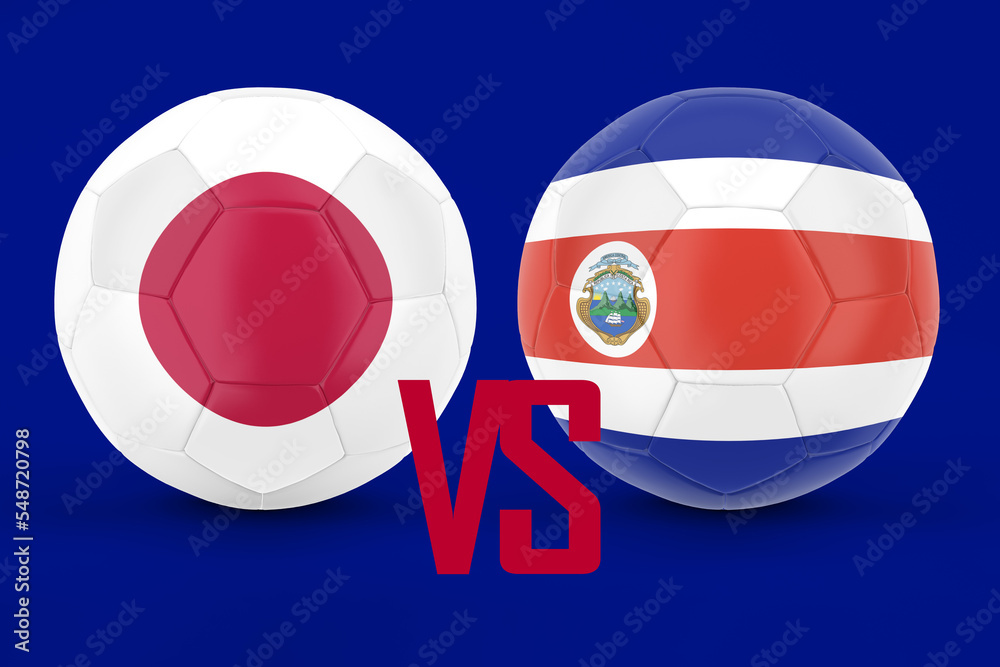 Naklejka premium Japan VS Costa Rica
