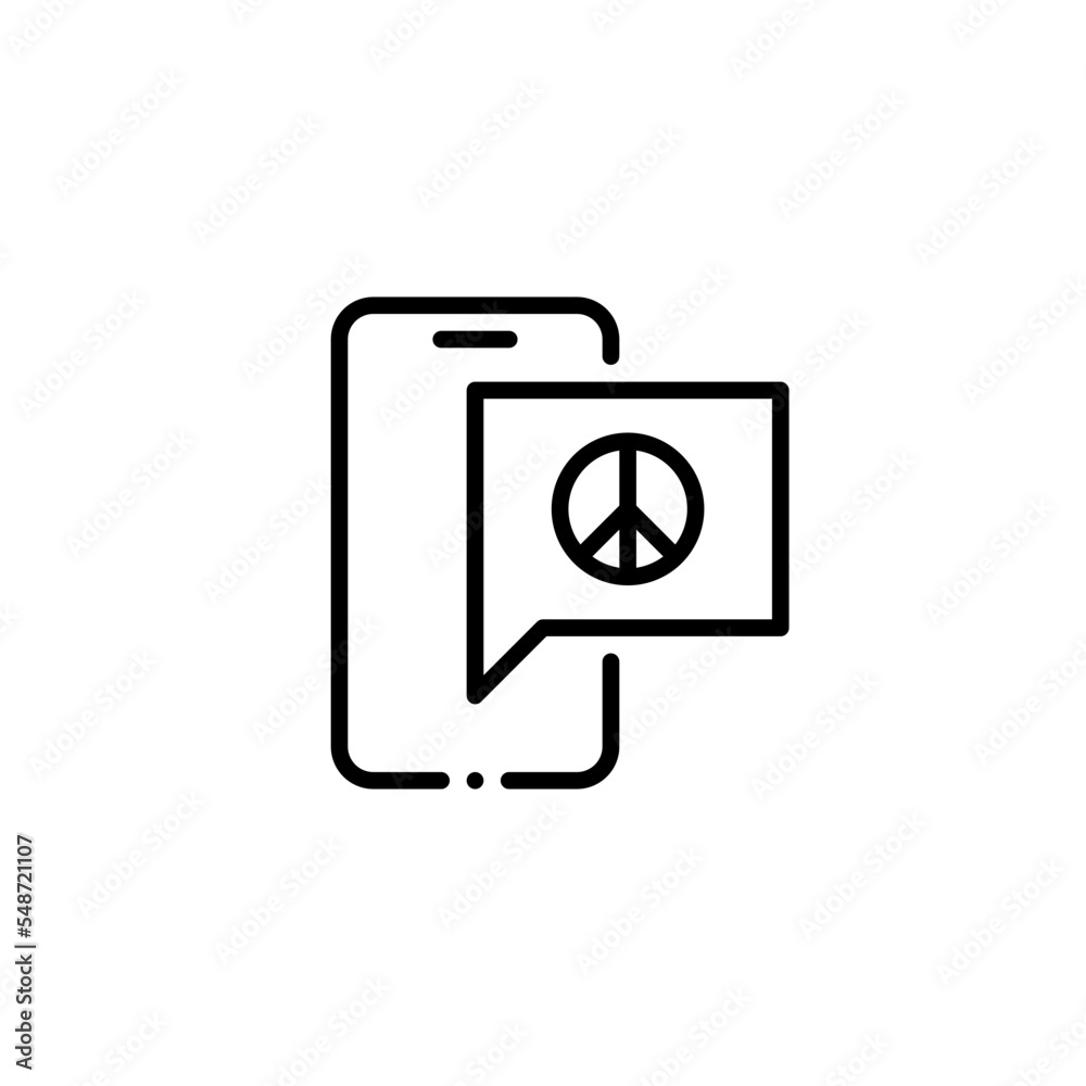 peace chat icon peace chat icon