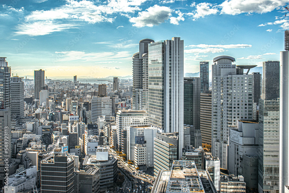 Fototapeta premium 大阪のビル群