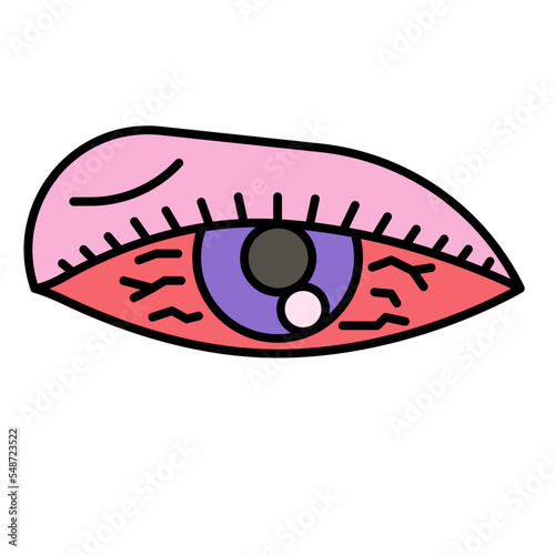 eye inflammation icon