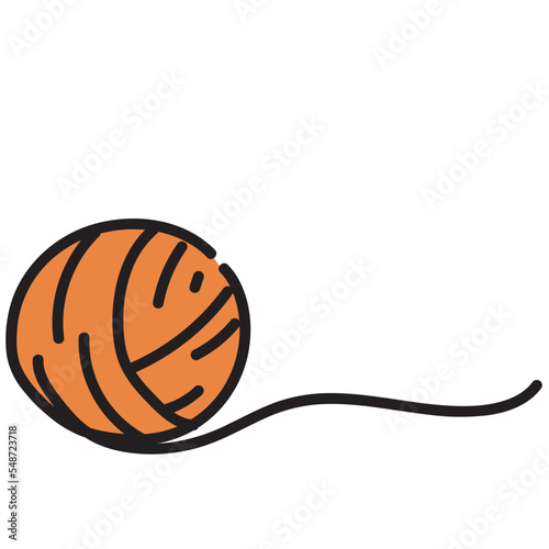 Yarn ball vector illustration