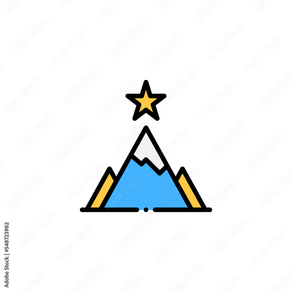 goals mountain icon goals mountain icon