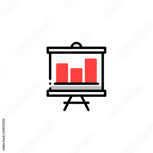 statistic presentation icon