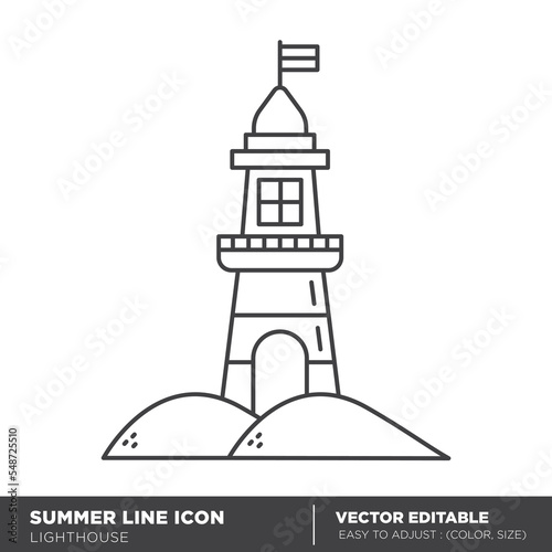 Lighthouse icon vector illustration - Eps 10