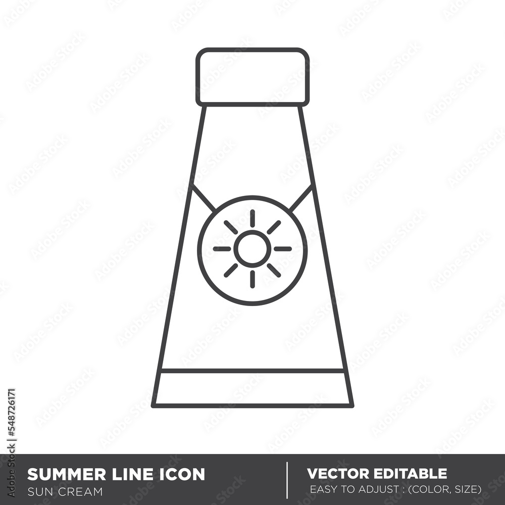 Sunscreen icon vector illustration - Eps 10 Sunscreen icon vector illustration - Eps 10
