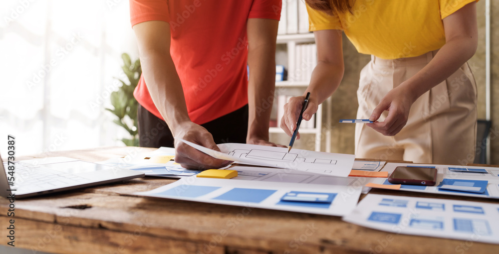 Building and managing a UX team working at desk, UX designers participate in all phases of the UX design. Building and managing a UX team working at desk, UX designers participate in all phases of the UX design.