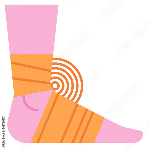 sprained ankle icon