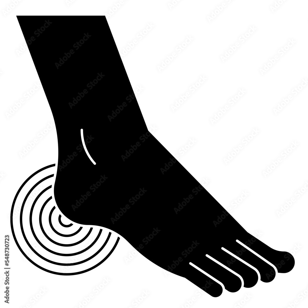 heel pain icon heel pain icon