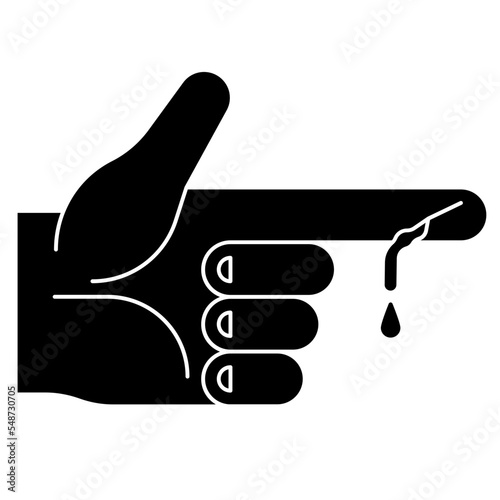 finger cut icon