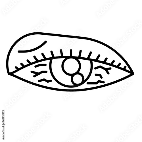 eye inflammation icon
