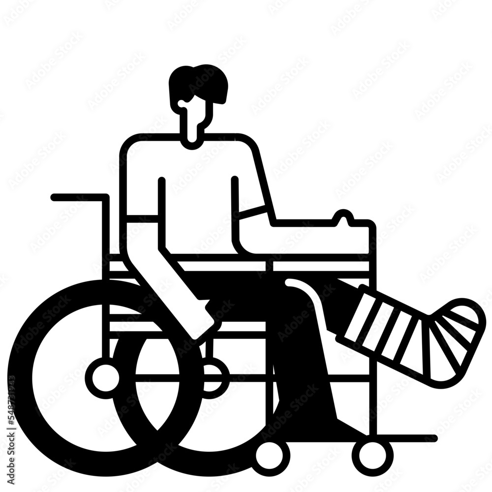 Fototapeta premium wheelchair icon